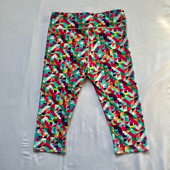 Fabletics Salar Printed PowerHold® Crop Leggings Pixel Print Multi Size Medium - Picture 6 of 9